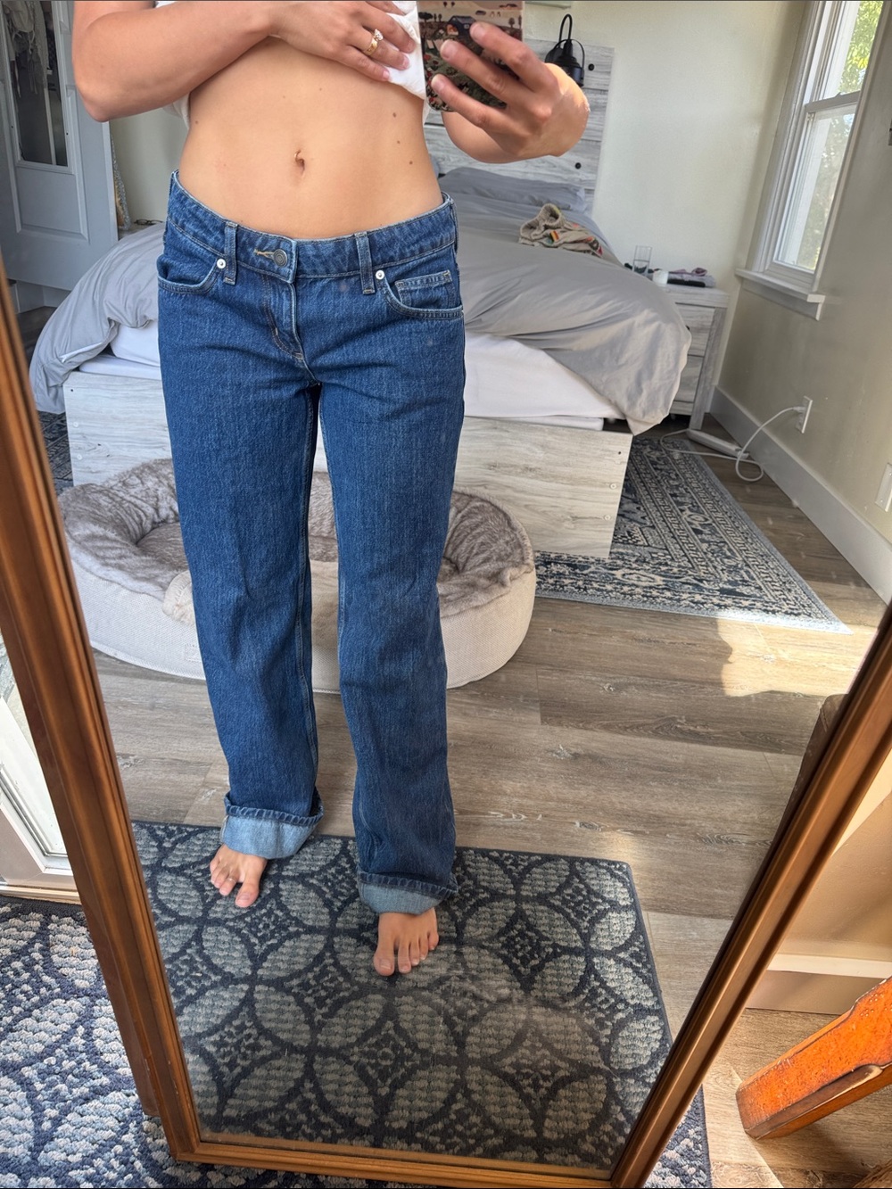 Cotton On Women's Straight Leg Jeans - Blue